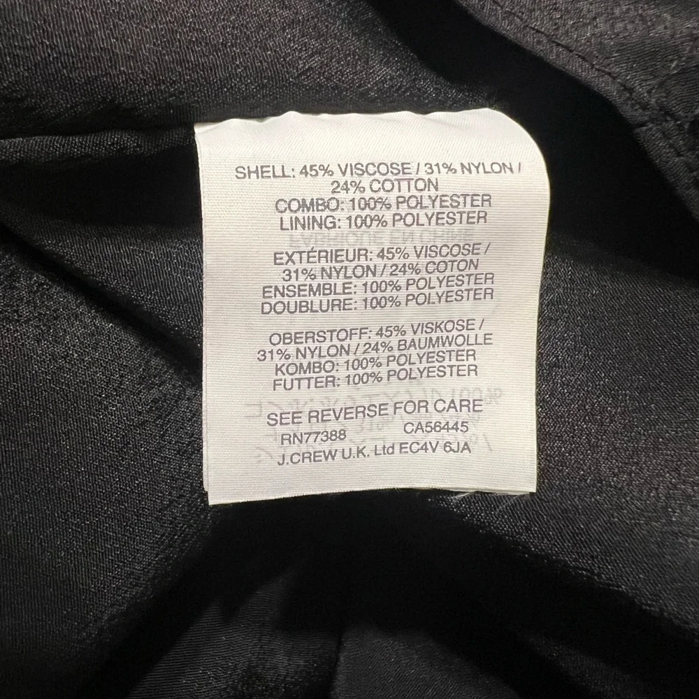 J. Crew Black Lace Ruffle Blouse